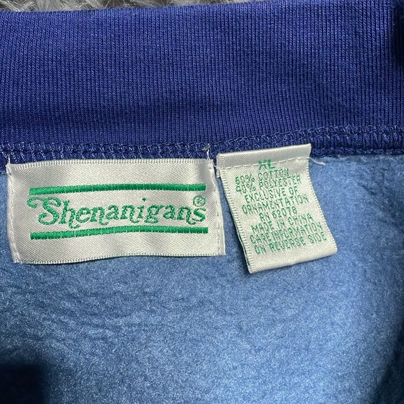 Vintage 90's Flower Blue Women's Crewneck Size Large - Picture 5 of 6